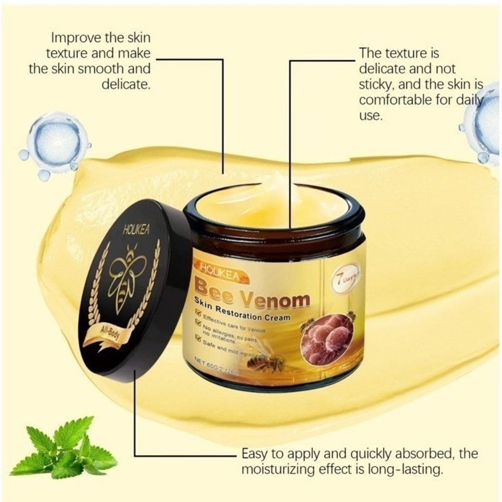 Bee Venom Skin Restoration Cream, Professional Bee Venom Skin Treatment Cream - Picture 5 of 9